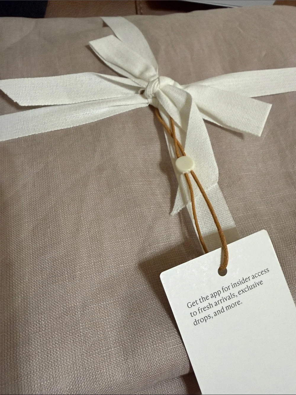 NWOT Quince 48x96 Rose Quartz Linen Blackout Drapery Panel - Retail $102